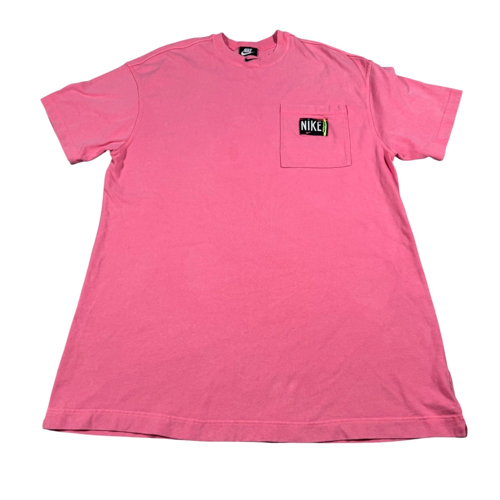 Nike Sportswear XL Retro 90s Washed T-Shirt Dress Pink Oversized Cotton Crew